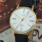 Vintage Watch Poljot De Luxe ULTRA SLIM Dress Mechanical Wristwatch 2209 USSR