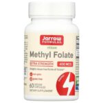 Jarrow Formulas, Inc. Vegan Methyl Folate Extra Strength 400 mcg 60 Veg Caps