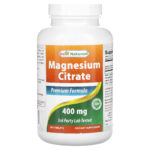 Magnesium Citrate, 400 mg, 250 Tablets (200 mg per Tablet)