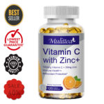 Vitamin C & Zinc, Immune System Booster, Brain Health, Multivitamin, 120 Pills