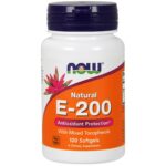 NOW Foods Vitamin E-200 w/Mixed Tocopherols, 100 Softgels