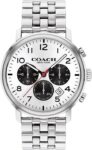 COACH 14602529 HARRISON SILVER/BLACK CHRONOGRAPH DIAL STAINLESS STEEL MENS WATCH