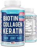 Biotin, Collagen & Keratin Capsules for Hair, Skin, Joint, 5000mcg