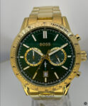 2023 Brand New BOSS Men’s Allure | Green Dial | Gold Stainless Steel 1513923