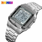 SKMEI Brand Men Watch Fashion Electronic Digital Sport Watches Steel Wristwatch