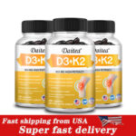 D3+K2-5000 Vitamin IU Supplement- Mk7 Highly Immune Support Wellness Capsules