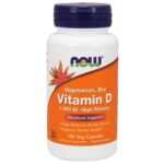 NOW Foods Vitamin D, 1000 IU, 120 Dry Veg Capsules