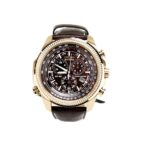 Citizen BL5403-03X Perpetual Calendar Chrono Crocodile Print Leather Strap Watch