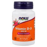 NOW Foods Vitamin D-3, 400 IU, 180 Softgels