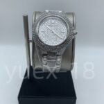 Michael Kors Camille MK5869 Silver-Tone Crystal Pave Glitz Dial Women’s Watch