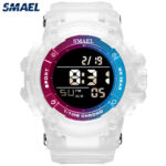 SMAEL Chronograph Digital Wristwatch for Boys Sport LED Light Watch Men Watches