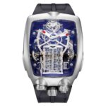 Mens Automatic Mechanical Tonneau Watch Japan Seiko NH05 Movement Silicone Strap