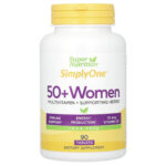 SimplyOne, Women’s 50+ Triple Power Multivitamins, Iron Free, 90 Tablets