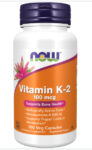 NOW Foods Vitamin K-2, 100 mcg, 100 Veg Capsules