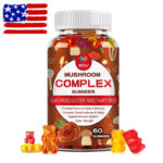 Mushroom Extract Complex Gummies Lions Mane Chaga Reishi Focus Memory Immunity