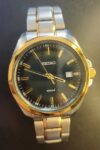 Seiko Quartz Men’s Two-Tone Stainless Steel Dress Watch – Good Working Condition