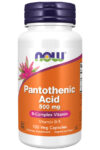 Now Foods PANTOTHENIC ACID 500 mg 100 caps Vitamin B-5 B complex 03/25EXP