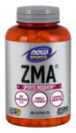 NOW Foods ZMA 180 Caps Zinc Magnesium Vitamin B6 Muscle Recovery & Sleep 08/24EX