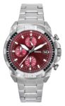 Fossil Bronson Smoke Burgundy Dial Chronograph Quartz Men’s Watch FS6017