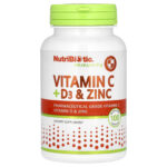 Immunity, Vitamin C + D3 & Zinc, 100 Capsules