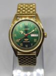 Citizen Automatic Vintage Green Face Gold Plated Men’s wrist watch 36 mm…