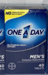 One A Day Men’s Multivitamin Tablets for Men, 40 Count Complete Multivitamin