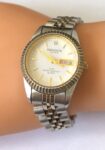 Swanson Ladies Waterproof Round White Dial Silver Bracelet Watch New Battery