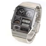 CITIZEN Ana-Digi Temp JG2101-78E Black Silver Quartz Men Watch New in Box