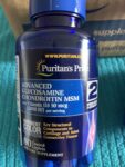 Puritans Pride 3X STRENGTH Glucosamine Chondroitin MSM w D3 Joint EXP: 5/26 80ct