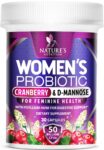 Probiotics for Women – Digestive Health Support with 50B CFU & Psyllium Husk