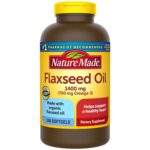 NEW Nature Made Flaxseed Oil 1400 mg Softgels for Heart Health 300 Count