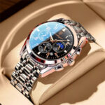 Business Casual Fashion Waterproof Quartz Senior Men’s Wristwatch