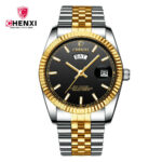 CHENXI Men Quartz Watches Silver Gold Male Wristwatch Business Calendar Watch