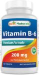 Best Naturals Vitamin B6 200mg for Adults, 120 Tablets