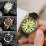 Mens Nylon Analog Army Wrist Watch Casual Strap Watches Military Date Quartz