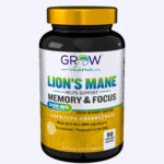 Grow Vitamin Lion’s Mane 2100 mg, Memory & Nerve Support, 90 Vegetarian Capsules