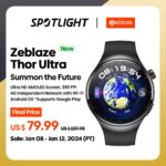 [Flagship 2024]Zeblaze Thor Ultra Android Smart Watch AMOLED Screen 4G Independent Network Built-in GPS 16GB Storage Google Play