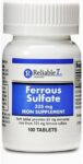 Ferrous Sulfate 325 mg Iron Supplement Tablets Dietary Reliable1 100 Count