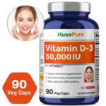 NusaPure Vitamin D3 50,000 IU 90 Veggie Capsules (Non-GMO & Gluten-Free)