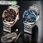 Stainless Steel Quartz Men’s Watch Men’s Wristwatch Men Watch Luxury Slim