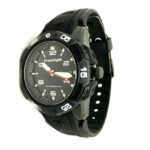 $90 Freestyle Mens Watch Kampus Classic – 100M Steel Rubber Black Dial Backlight