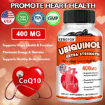 Coenzyme Q10 CoQ10 Capsules 400mg – 3x Better Absorption, Promote Heart Health