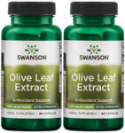120 Caps Swanson Olive Leaf Extract Extra Strength 750MG 20% Oleuropein