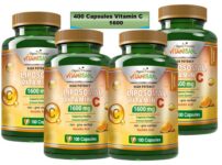 Vitamin C  1600 mg Support the Immune System 400capsules Fast Shipping liposomal