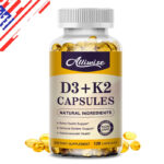 Vitamin K2 (MK7) with D3 5000 IU Supplement, BioPerine Capsules, Immune Health