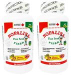 NoPalina Flax Seed Fiber Supplement 120 Capsules (Pack of 2)