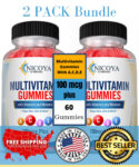 Daily Family MultiVitamin Gummies, Vitamin A, C, D & E, Zinc & B-12    (2 Pack)