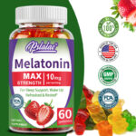 Melatonin Gummies 10mg – Aid Sleep, Improve Sleep Quality – Strawberry Flavor