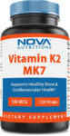 Nova Nutritions Vitamin K2 MK7 100 mcg 120 Veggie Capsules