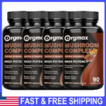 90x Mushroom Complex Supplement, Lions Mane, Reishi, Shiitake, Immune Capsules